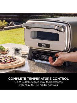 Ninja Artisan Electric Outdoor Pizza & Air Fry Oven with Cover & Peel - view 2, Black
