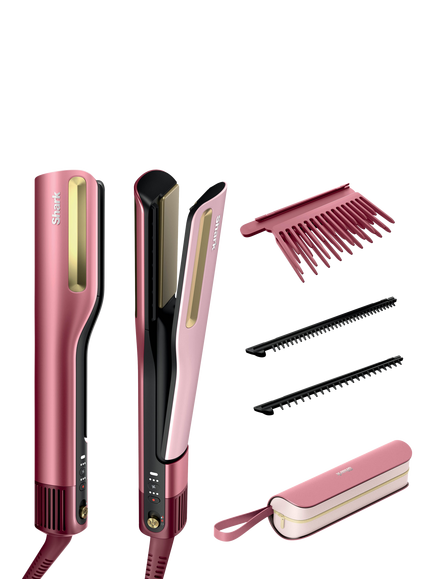 Shark SilkiPro Straight Wet-To-Dry Hair Straighteners, Rose Petal