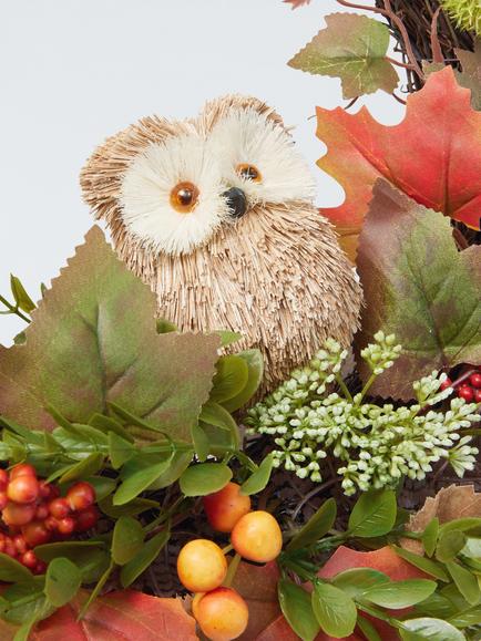 John Lewis Owl Wreath, Dia.40cm - view 2, Multi