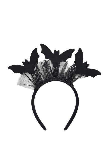 John Lewis Bats Headband, Black - view 2, Black