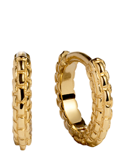 Monica Vinader Heirloom Mini Huggie Hoop Earrings, Gold, Gold