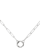 Monica Vinader Capture Alta Textured Chain Necklace, Silver