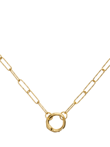 Monica Vinader Capture Alta Textured Chain Necklace, Gold