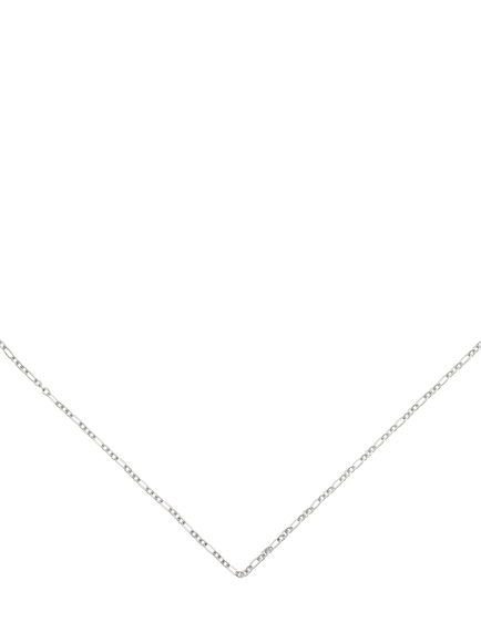 Monica Vinader Textured Link Chain Necklace, Silver, Silver