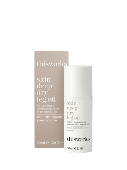This Works Skin Deep Dry Leg Oil Roll-On, 50ml, 