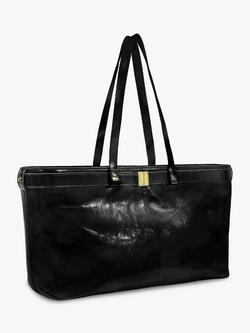 Apatchy London Esme Leather Handbag, Black - view 2, Black