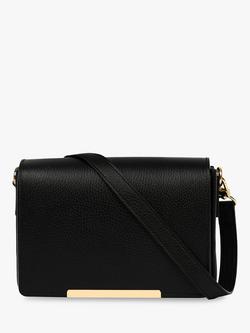 Apatchy London The Newbury Leather Cross Body Bag, Black