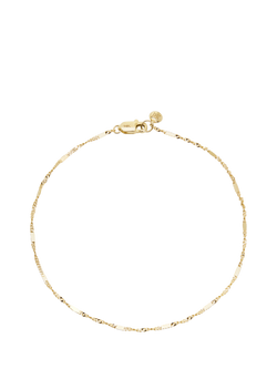 Monica Vinader Shimmer Chain Bracelet, Gold, Gold