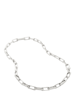 Monica Vinader Sterling Silver Link Chain Necklace - view 2, Gold