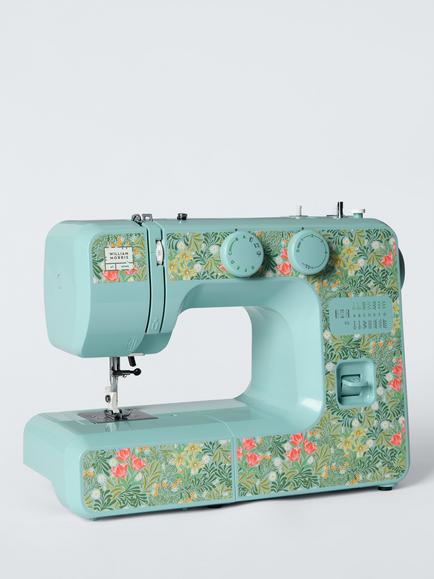 Morris & Co. John Lewis JL111 Bower Sewing Machine, Green - view 2, Multi