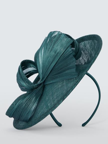 John Lewis Tilly Small Disc Fascinator - view 2, Teal