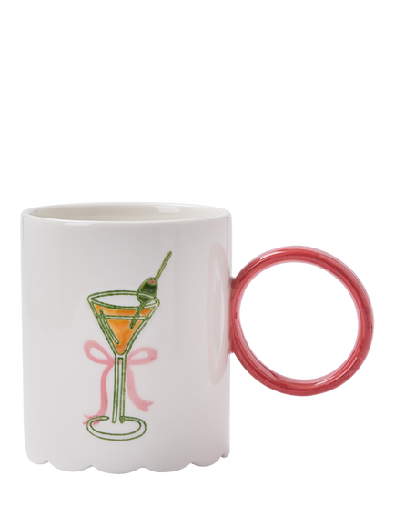 Wednesday Tea Collective Party Cocktail Stoneware Mug, 400ml, Multi