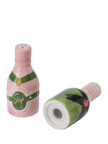 Wednesday Tea Collective Champagne Stoneware Salt & Pepper Shakers - view 2, Multi