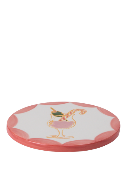 Wednesday Tea Collective Party Stoneware Coasters, Set of 4 - view 2, Multi