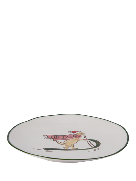 Wednesday Tea Collective Christmas Cat Stoneware Plates, Set of 2, 19cm - view 2, Multi