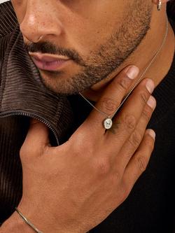 Dower & Hall 9ct Gold Fire Horse Necklace - view 2, White Gold