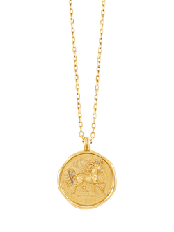 Dower & Hall 9ct Gold Fire Horse Necklace, Gold