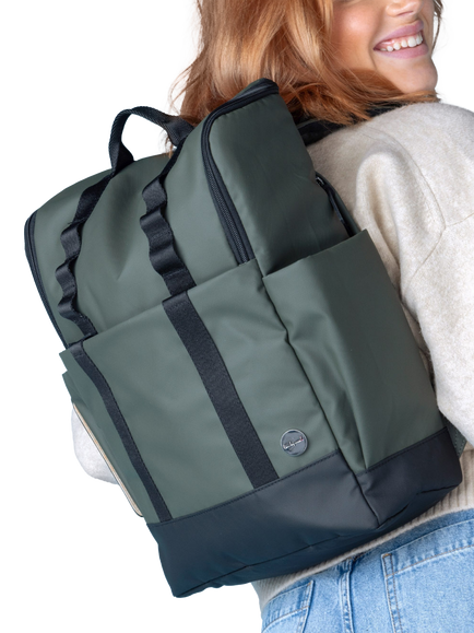 Babymel Finn Changing Backpack - view 2, Olive