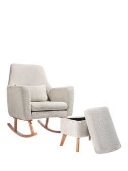 Tutti Bambini Oscar Luxe Rocking Chair & Storage Footstool, Sage, Sage