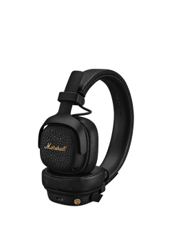 Marshall Milton ANC Active Noise Cancelling Wireless Bluetooth On-Ear Headphones, Black, Black