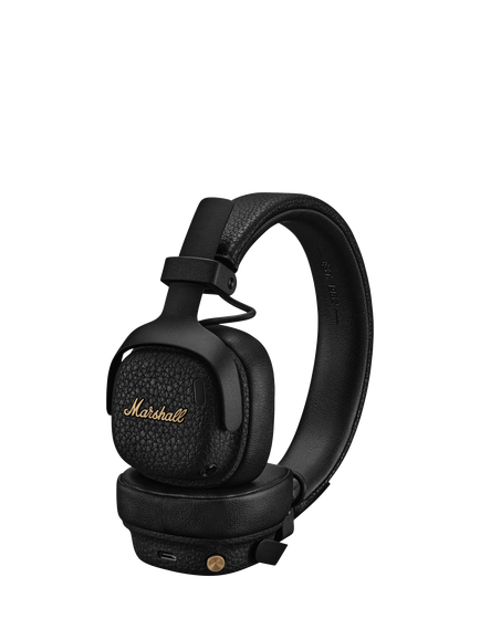 Marshall Milton ANC Active Noise Cancelling Wireless Bluetooth On-Ear Headphones, Black, Black