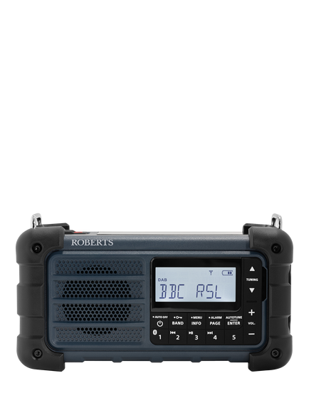 Roberts SolarDAB 99 DAB+/FM Bluetooth Solar Powered Digital Radio, Blue, Blue