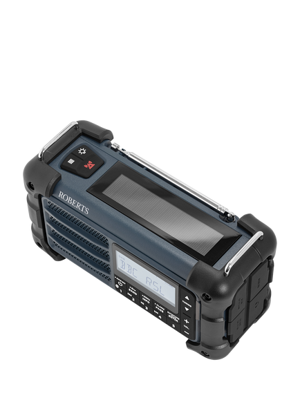 Roberts SolarDAB 99 DAB+/FM Bluetooth Solar Powered Digital Radio, Blue - view 2, Blue