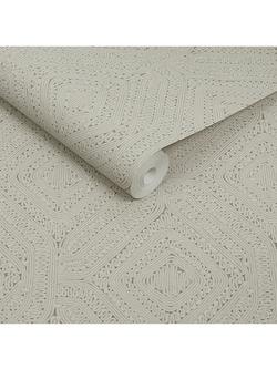 Abigail Ahern Artisan Weave Wallpaper, Cream - view 2, Cream