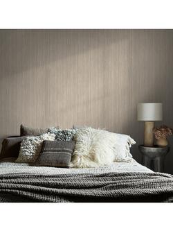 Abigail Ahern Fibre Stripe Wallpaper - view 2, Mist