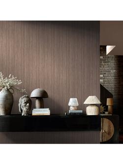 Abigail Ahern Fibre Stripe Wallpaper - view 2, Sage
