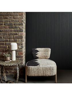 Abigail Ahern Fibre Stripe Wallpaper - view 2, Twilight