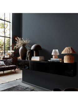 Abigail Ahern Herringbone Weave Wallpaper - view 2, Dusk