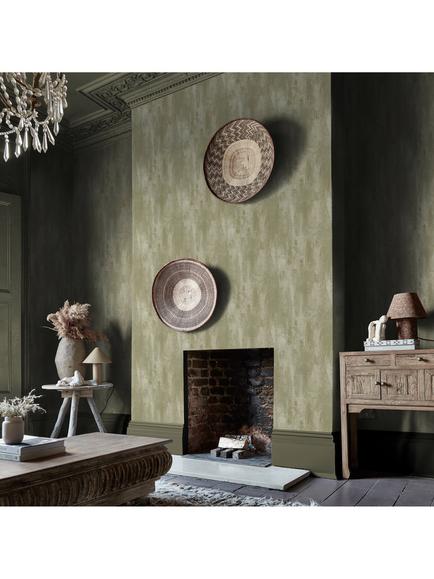 Abigail Ahern Oxidized Opulence Wallpaper - view 2, Misted Sage