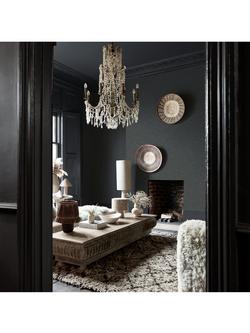Abigail Ahern Weathered Linen Wallpaper - view 2, Midnight