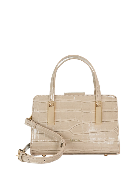 Dune London Dinkydenbeym Croc Grab Bag, Grey, Grey