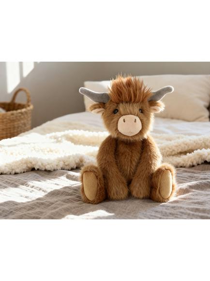 Keel Toys Keeleco Highland Cow Soft Toy, 20cm - view 2, Multi