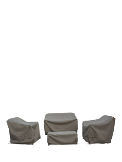 Bramblecrest Como 4-Seater Lounging Set Garden Furniture Covers, Khaki