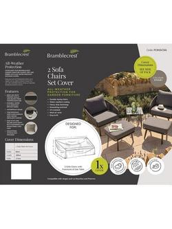 Bramblecrest Sofa Chair Set Garden Furniture Cover - view 2, Khaki
