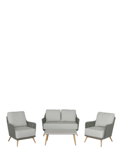 Bramblecrest Como 4-Seater Garden Lounging Set, Fern Green, Fern Green