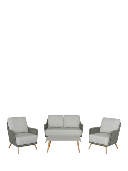 Bramblecrest Como 4-Seater Garden Lounging Set, Fern Green, Fern Green
