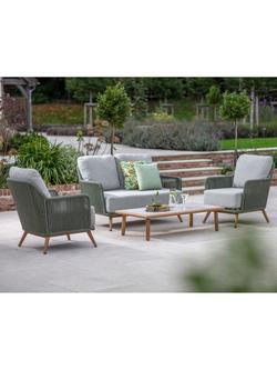 Bramblecrest Como 4-Seater Garden Lounging Set, Fern Green - view 2, Fern Green