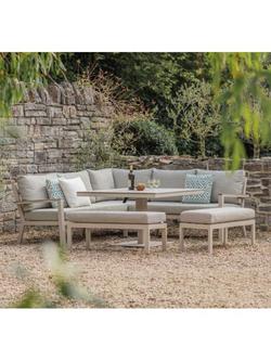 Bramblecrest Zurich 10-Seater Modular Garden Casual Dining Set with Height-Adjustable Table, Mocha - view 2, Mocha