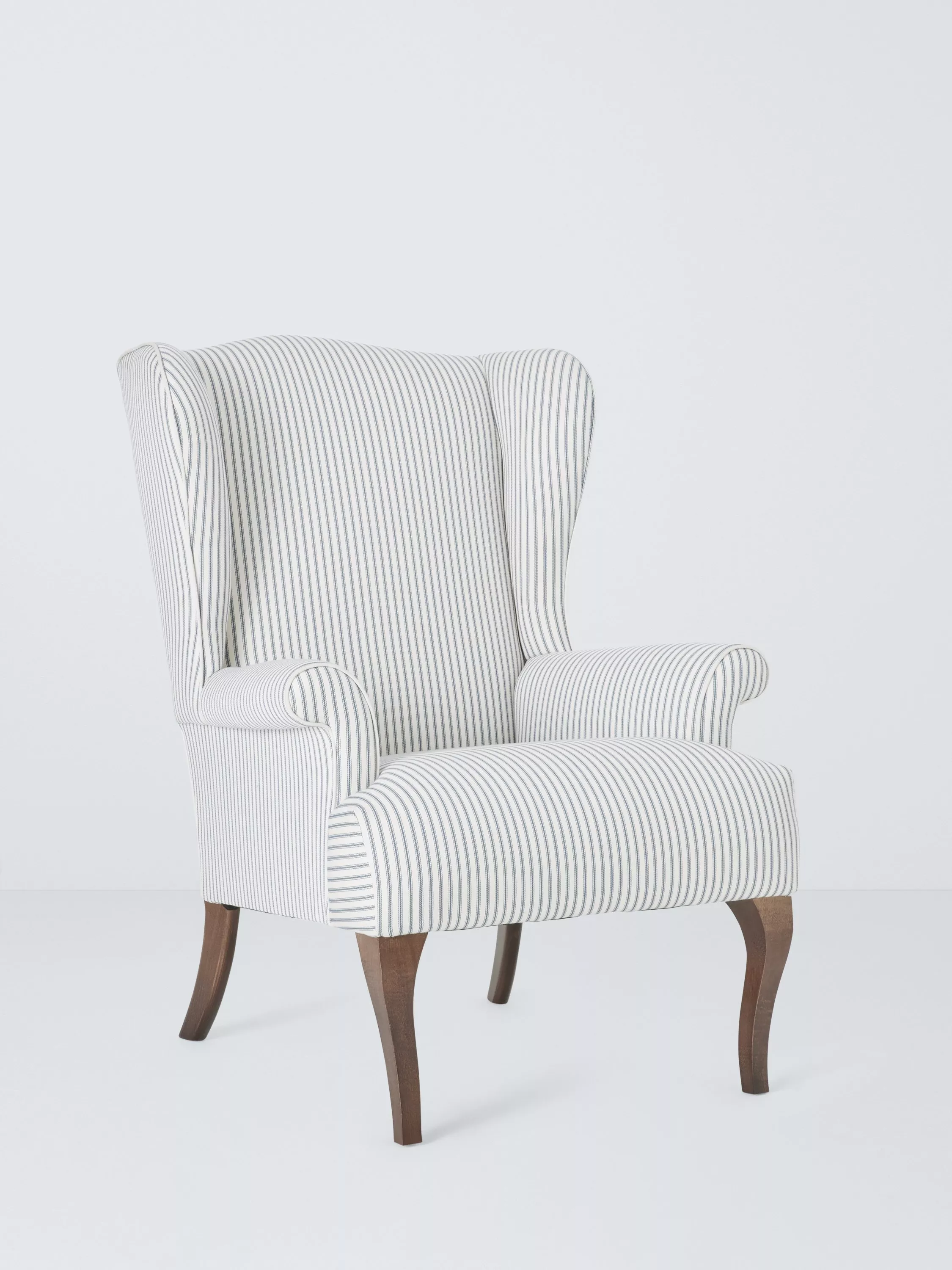 John Lewis Shaftesbury Armchair, Ticking Stripe Navy
