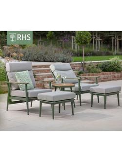 Bramblecrest Wisley 2-Seater Garden Recliner Set, Sage - view 2, Sage