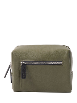 Caroline Gardner Large Slim Wash Bag, Khaki, Khaki