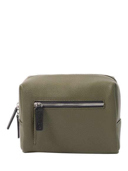 Caroline Gardner Large Slim Wash Bag, Khaki, Khaki