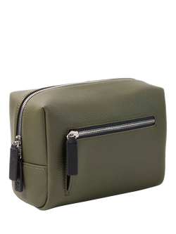 Caroline Gardner Large Slim Wash Bag, Khaki - view 2, Khaki