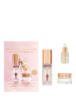 Charlotte Tilbury Immediate Skin Revival + Flawless Base Kit Skincare Gift Set, 
