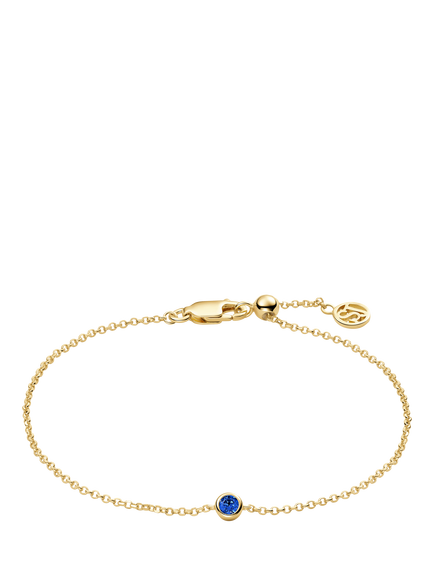 Sif Jakobs Jewellery Cubic Zirconia Chain Bracelet, Gold/Blue