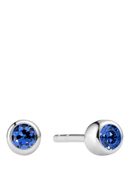 Sif Jakobs Jewellery Sarzana Uno Stud Earrings, Silver/Blue